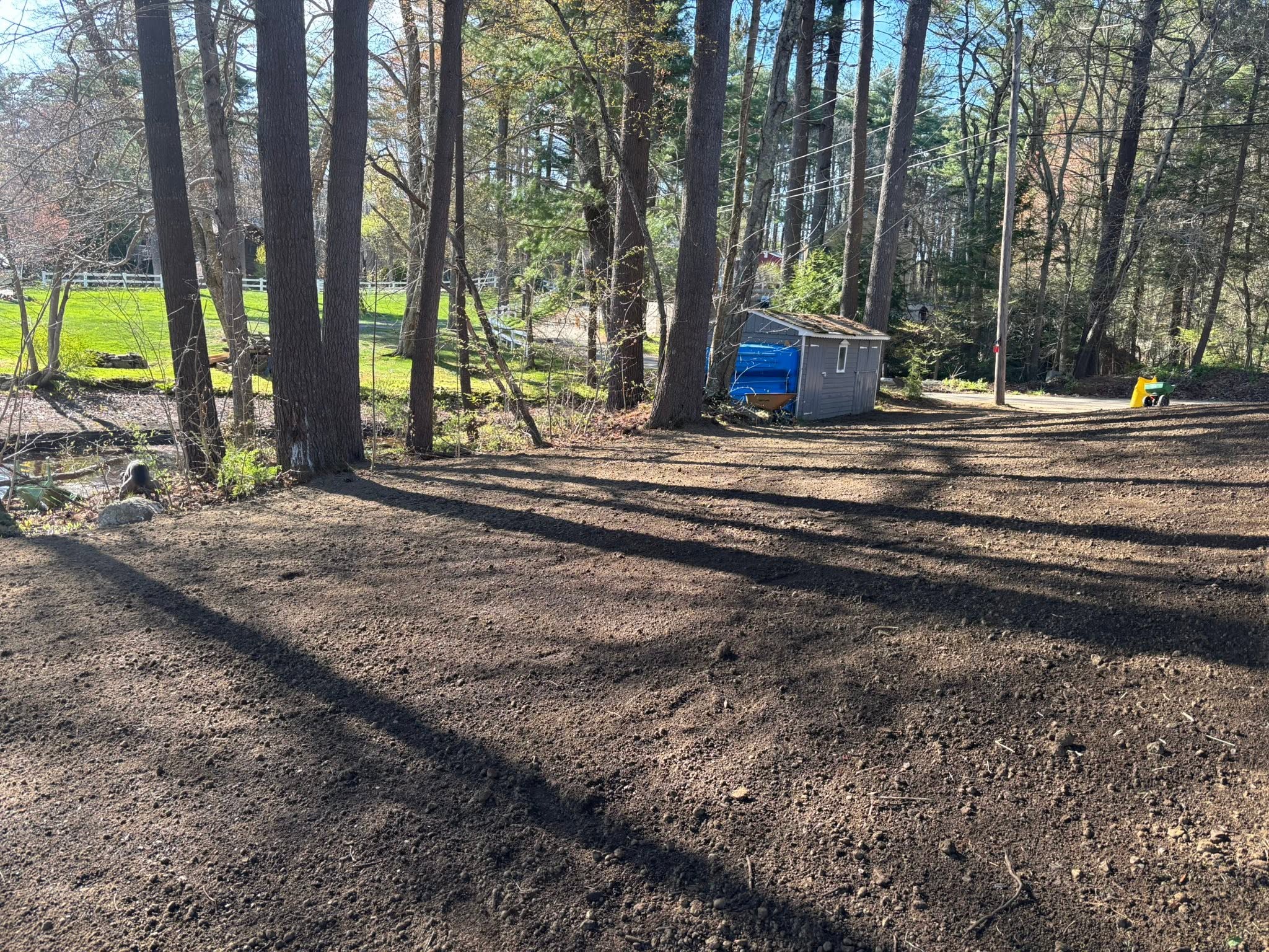 Backyard drainage restoration complete — Lavallee Landscaping LLC